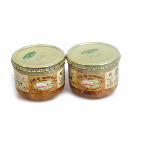 Paté de campagne 400 gr + Paté de campagne 400 gr