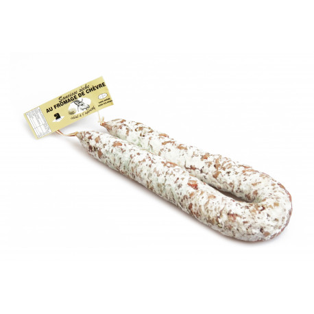 Saucisse sèche au formage de chèvre